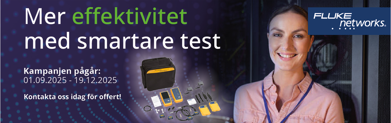 Fluke Mer effektivitet med smartare test